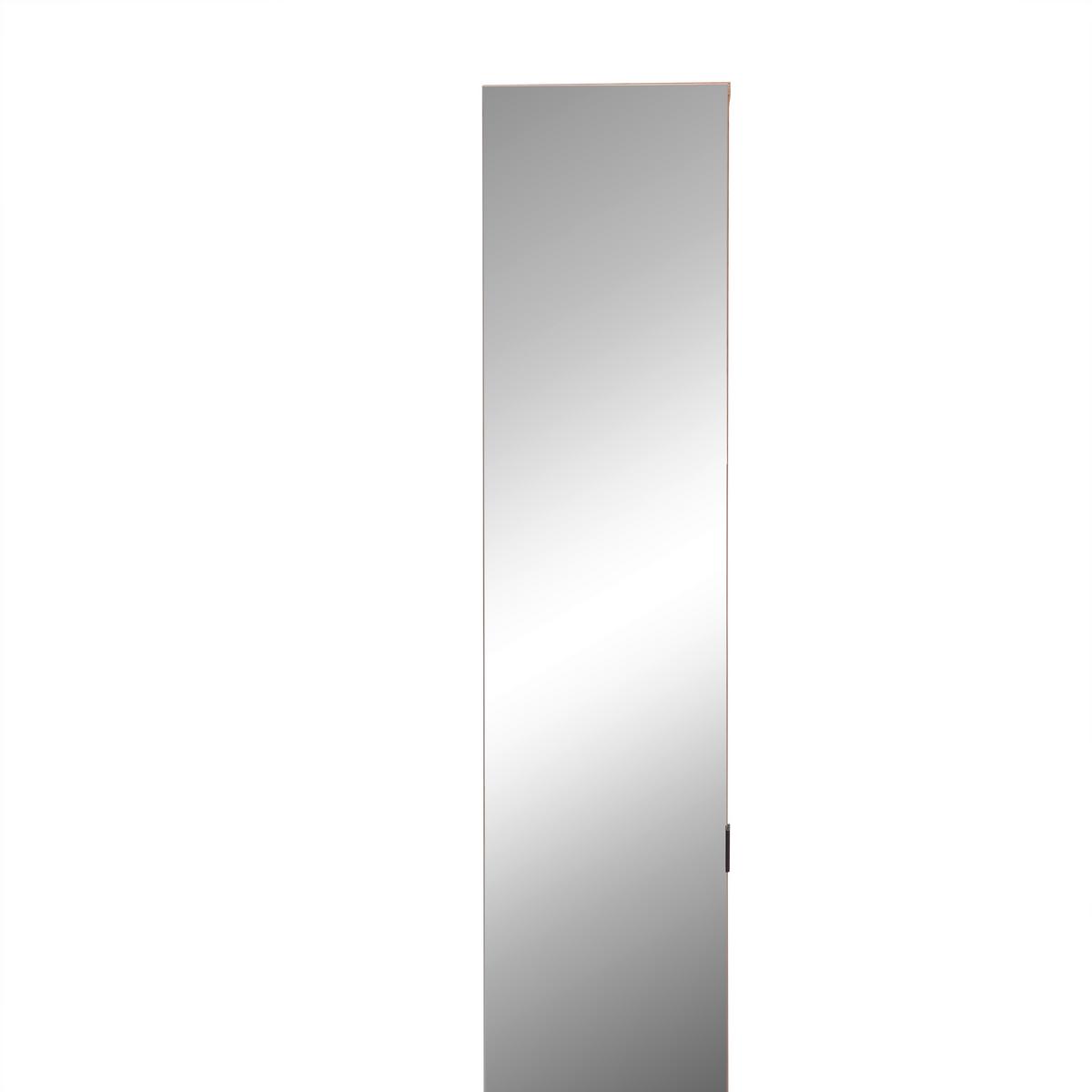 Hochschrank Basix Eichefarben ca. 30x185x39,6cm - Eichefarben/Schwarz, Basics, Glas/Holzwerkstoff (30/185/39,6cm) - Mömax