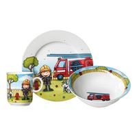 ZESTAW NACZYŃ DLA DZIECI 427028 - różnokolorowy, Konventionell, ceramika (20/20/11cm) - Ritzenhoff Breker