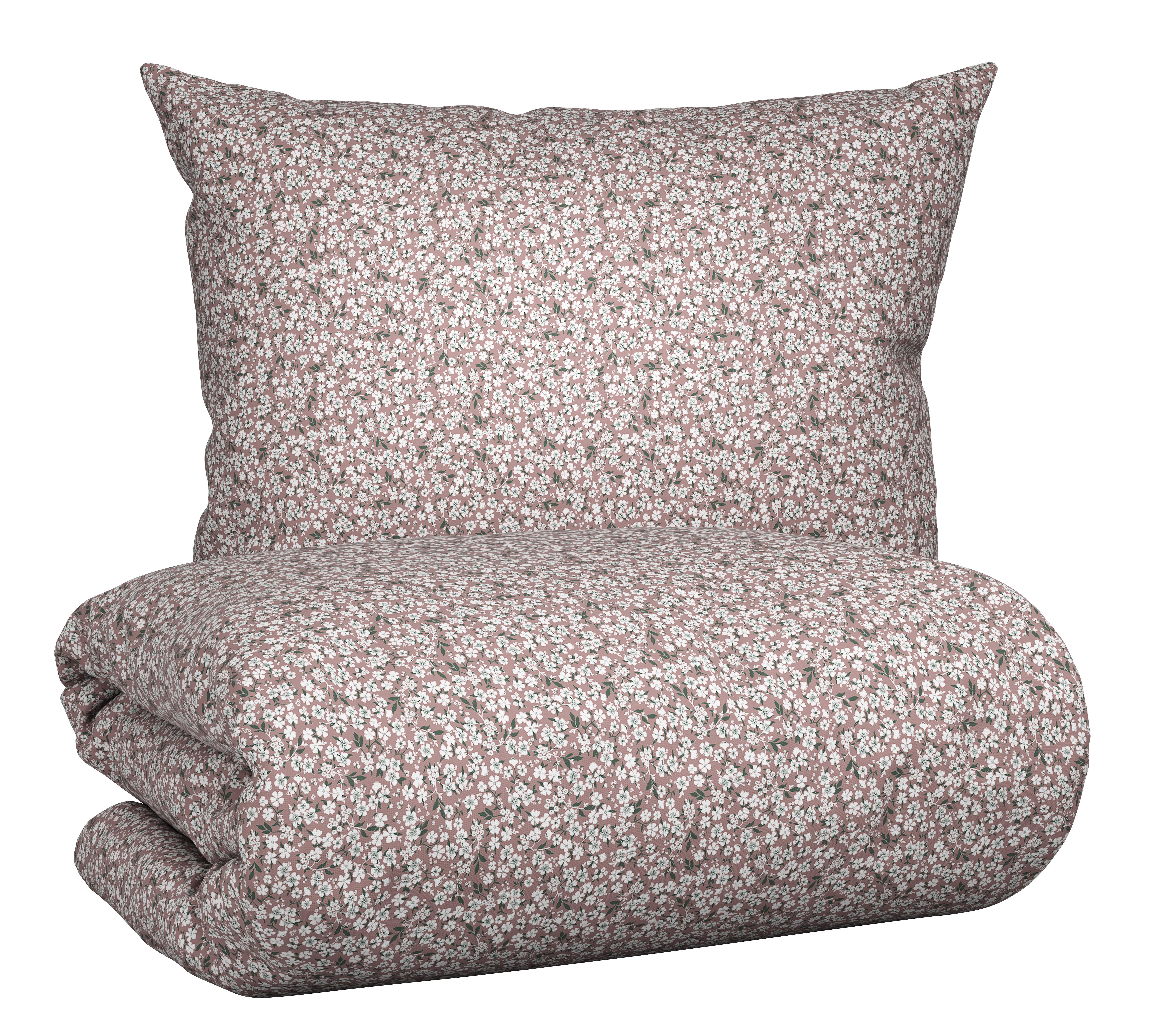 BETTWÄSCHESET JOSEFINE - Mauve, Romantik / Landhaus, Textil (160/210cm) - Modern Living