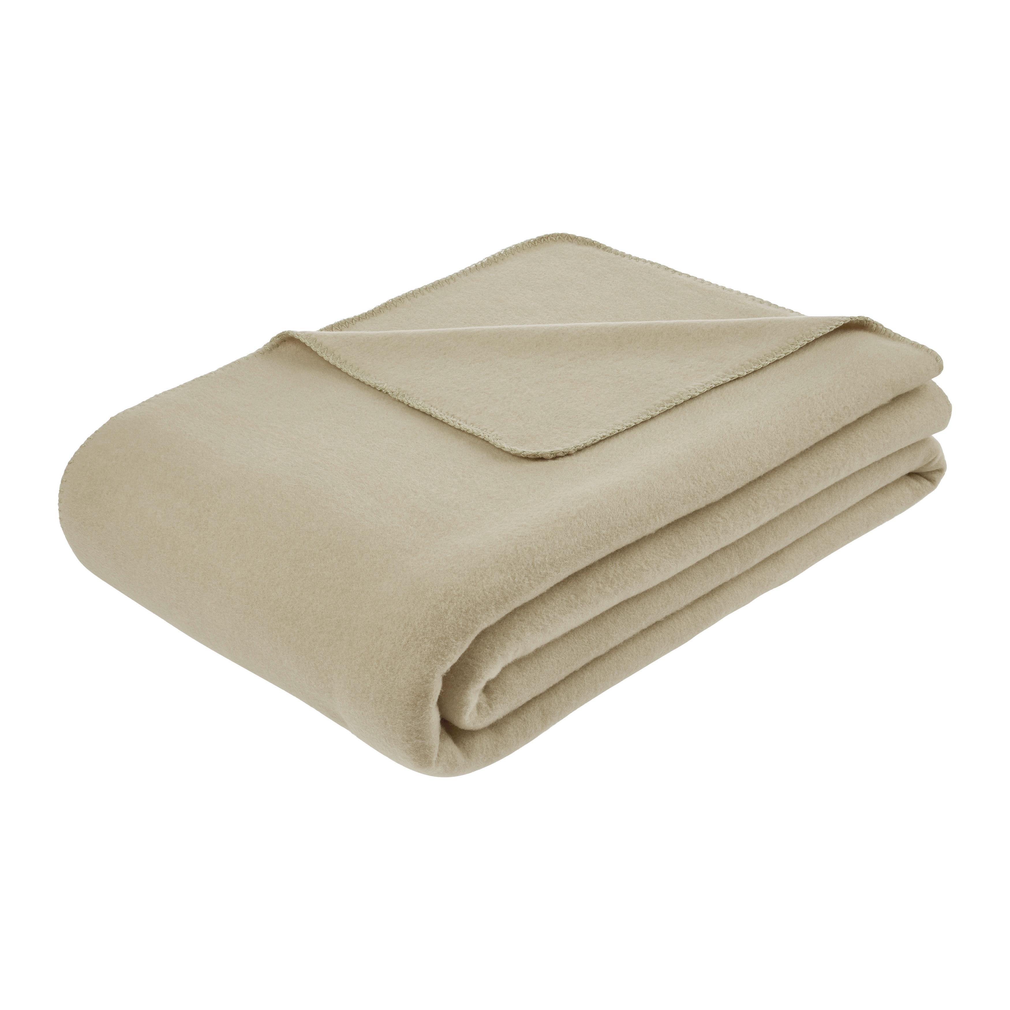 Fleecedecke Sana Schilfgrün ca. 140x200cm - Schilfgrün, MODERN, Textil (140/200cm) - Mömax