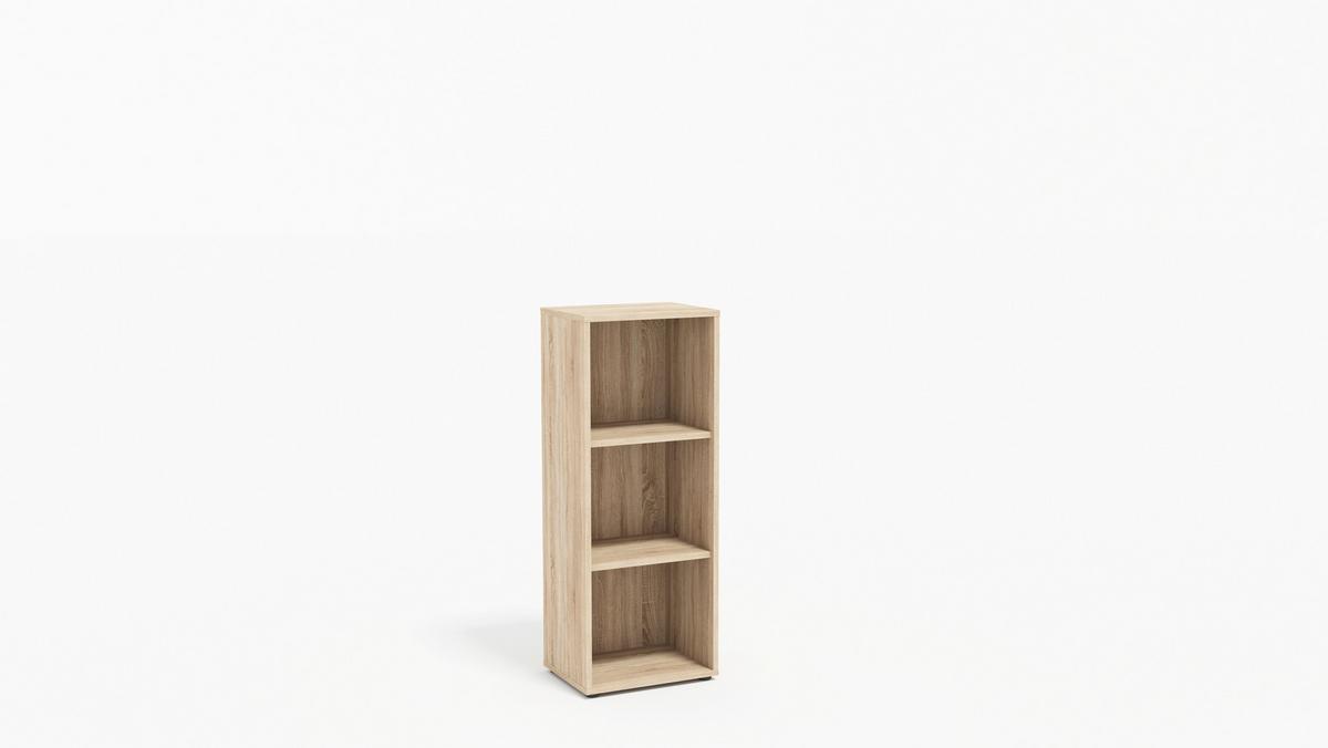 AKTENSCHRANK OFFICE EDITION - SW SET 4 - Hellgrau/Sonoma Eiche, MODERN, Holzwerkstoff (128,5/185,6/33cm) - MID.YOU