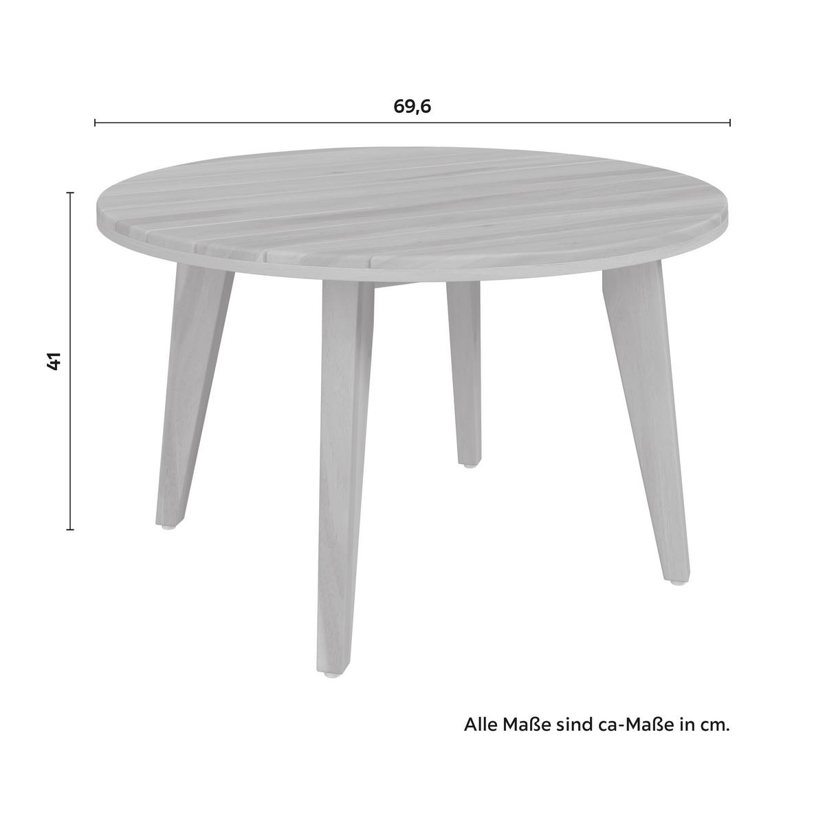 Loungegarnitur Livia Rosa Outdoorstoff/Holz - Naturfarben/Rosa, MODERN, Holz/Textil - Bessagi Garden