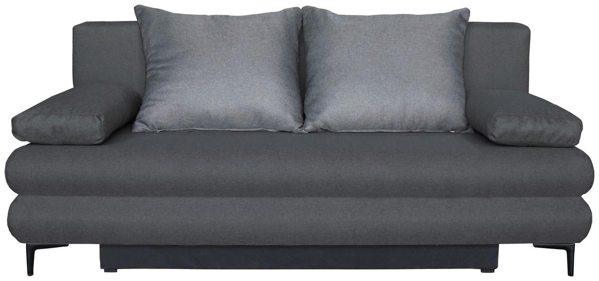 Canapea extensibilă SOHO - gri închis/gri, Modern, lemn/metal (201/89/89cm) - Best Price