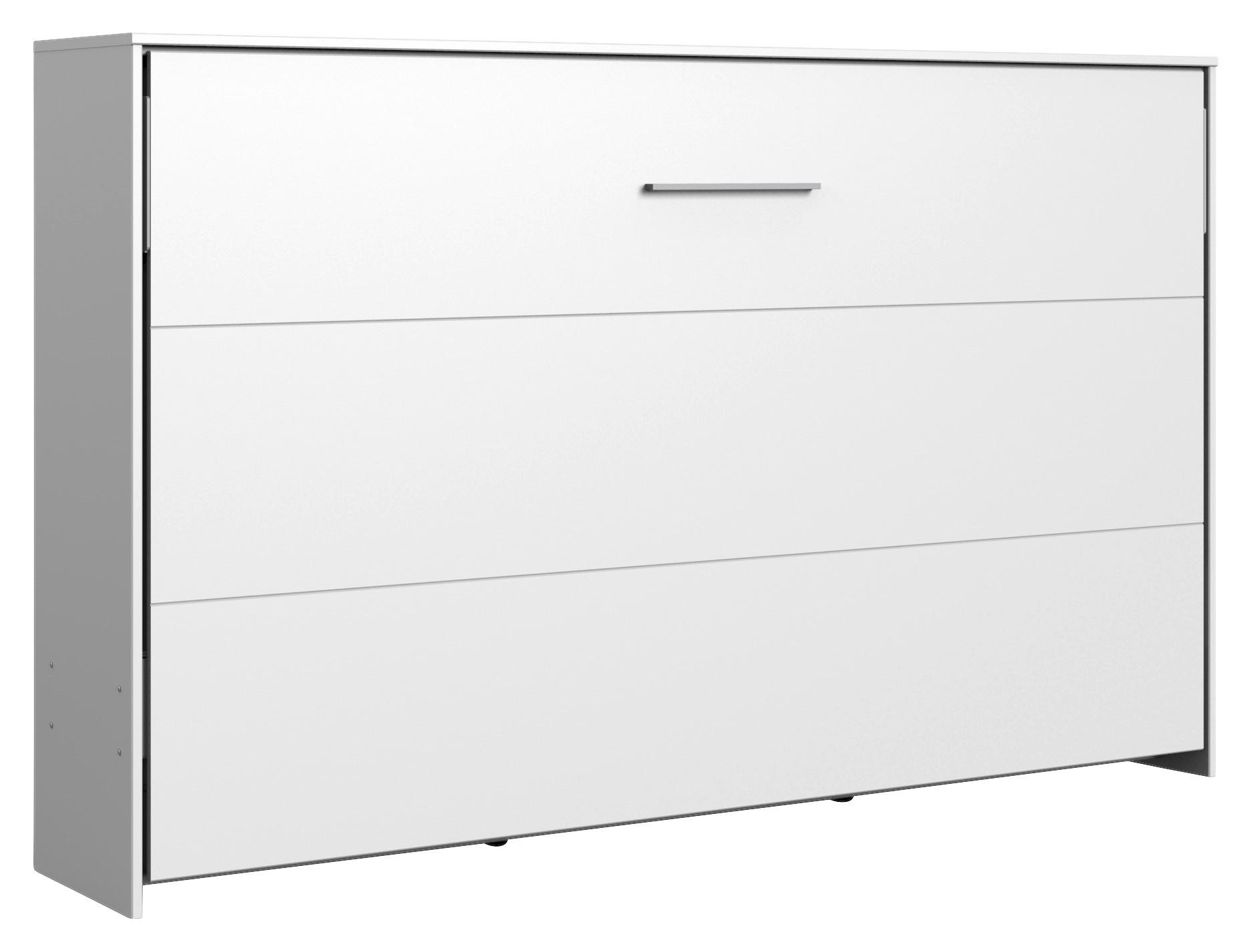 Klappbett Juist ca. 120x200 cm Weiß - Weiß, KONVENTIONELL, Holz/Holzwerkstoff (120/200cm) - MID.YOU
