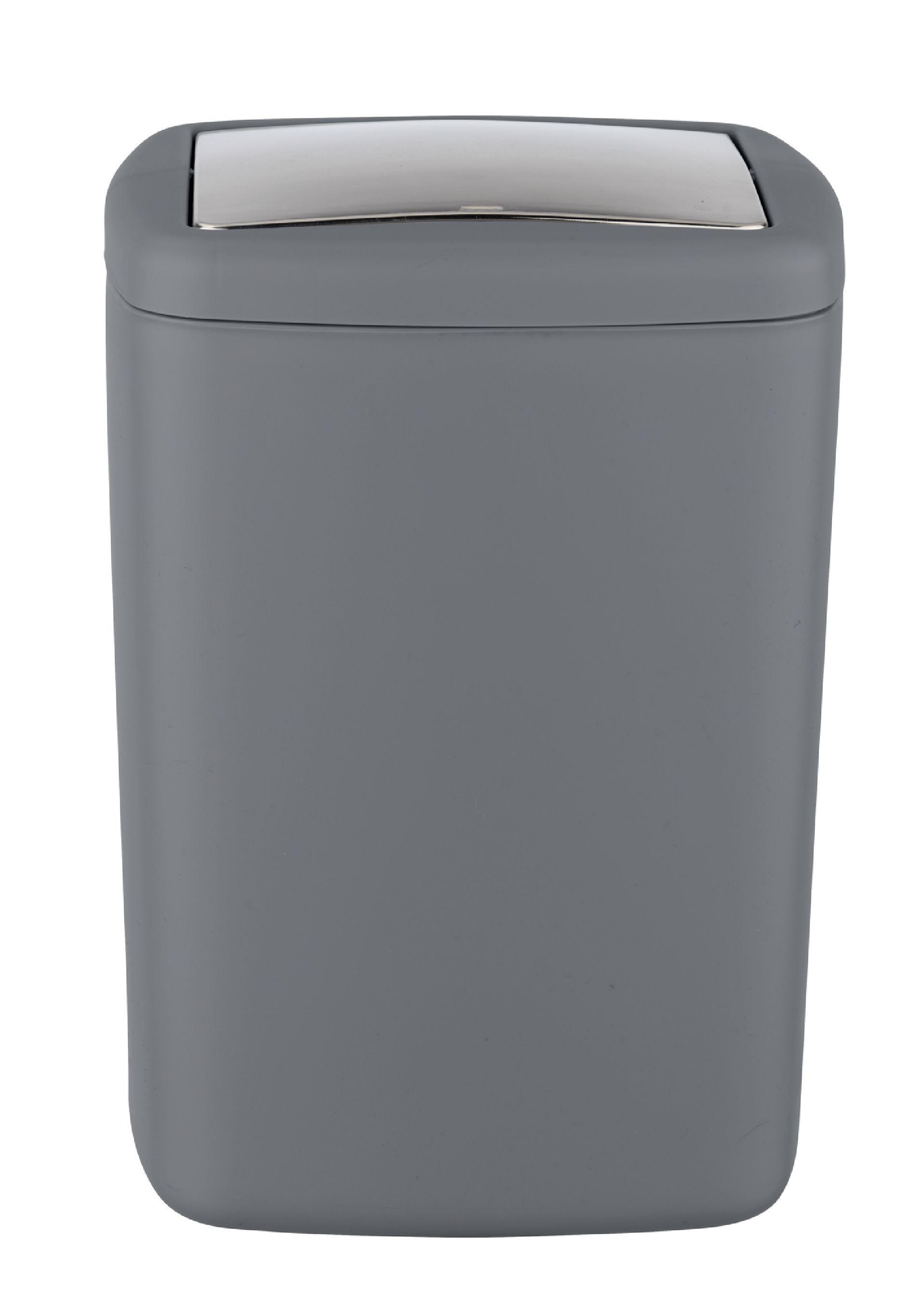 Coș de gunoi pentru cosmetice Barcelona - antracit, Modern, plastic (20,5/28,5/20,5cm) - Wenko