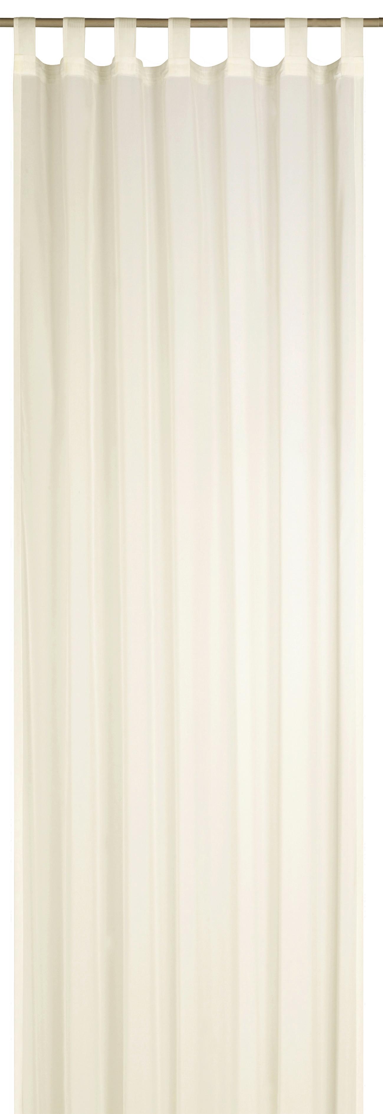 ZASŁONA NA SZELKACH 2ER SET FD SEVILLA BEIGE - beżowy/kremowy, Basics, tkanina (140/300cm)