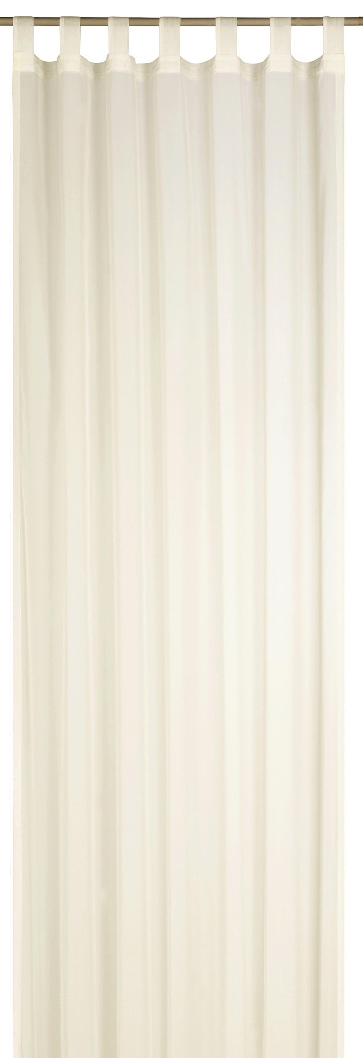 ZASŁONA NA SZELKACH 2ER SET FD SEVILLA BEIGE - beżowy/kremowy, Basics, tkanina (140/300cm)