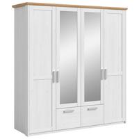 Drehtürenschrank VERONA Lärchefarben, Eiche Artisan - Silberfarben/Lärchefarben, ROMANTIK / LANDHAUS, Holzwerkstoff/Kunststoff (188/200/61cm) - Livetastic