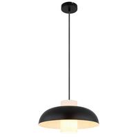 Viseća Svjetiljka Crna Boja - bijela/crna, Trend, staklo/metal (38/120cm) - Globo