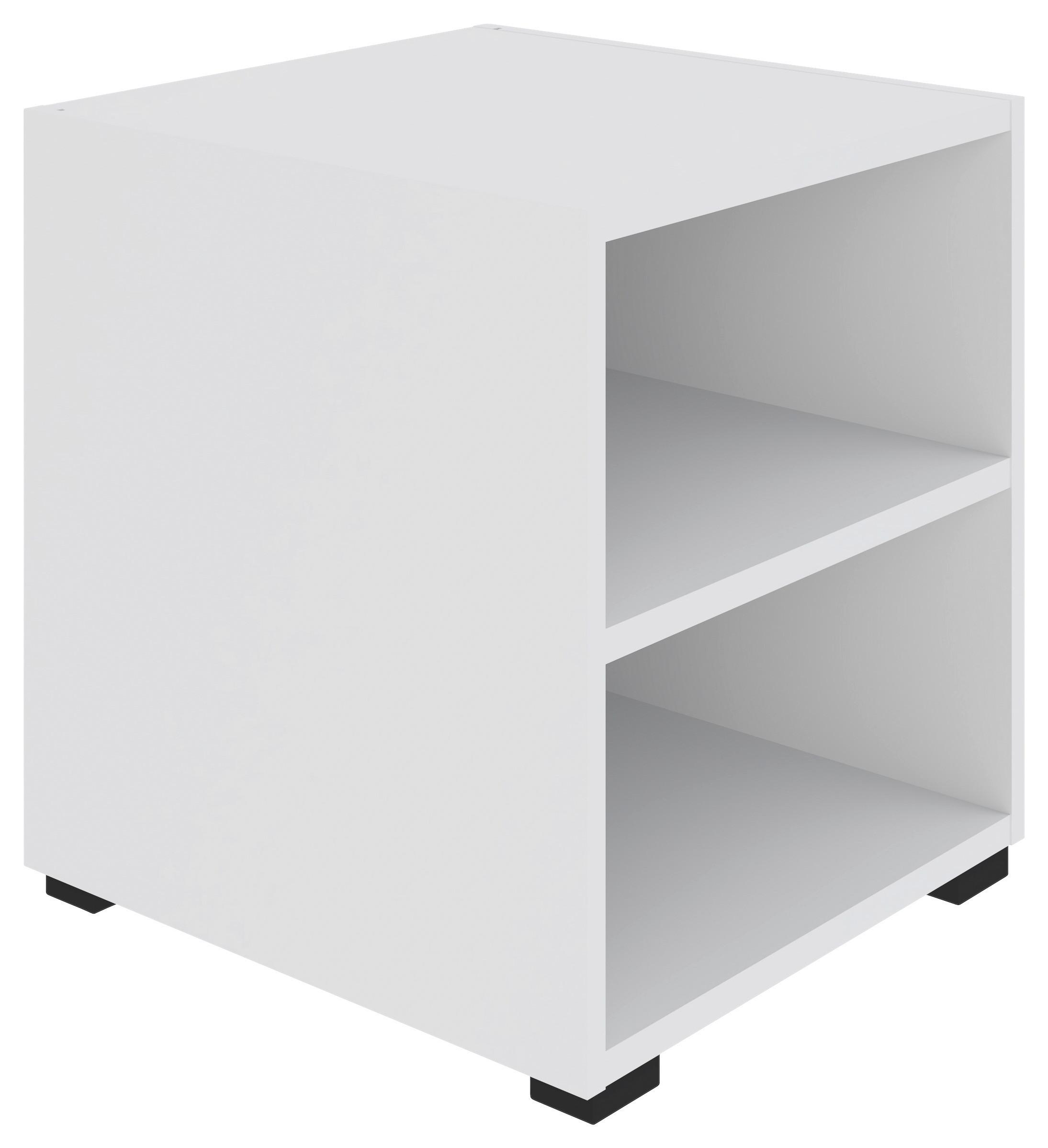 Regal Unit in Weiß - Schwarz/Weiß, MODERN, Holzwerkstoff (45,6/44,8/40cm) - Based