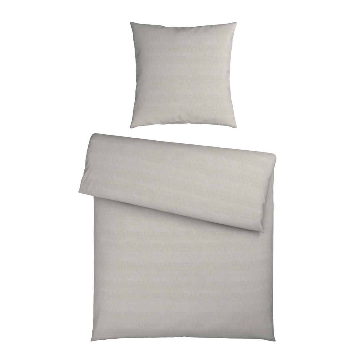 Bettwäsche TY XL Hellgrau ca. 155x220cm - Hellgrau, Textil (155/220cm) - Mömax