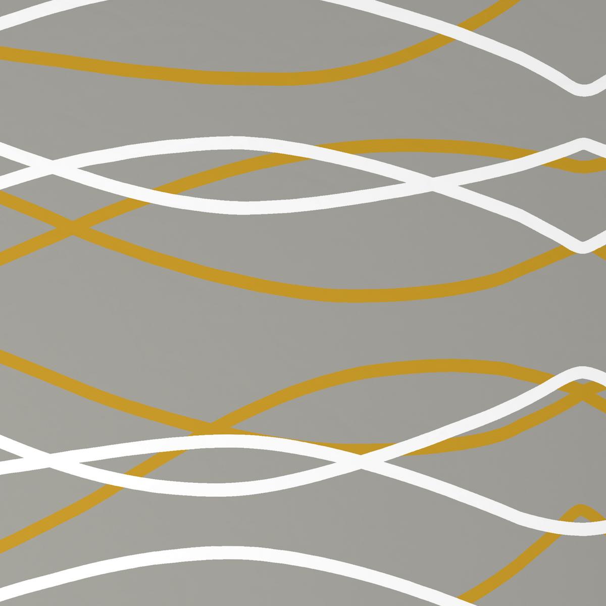 Bettwäsche Welle XL Gold/Grau ca.155x200cm - Goldfarben/Grau, MODERN, Textil (155/220cm) - Mömax