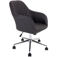 KRZESŁO OBROTOWE MELBOURNE - antracytowy/brązowy, Modern, tworzywo sztuczne/metal (57,5/84,5-94,5/58,5cm) - MID.YOU