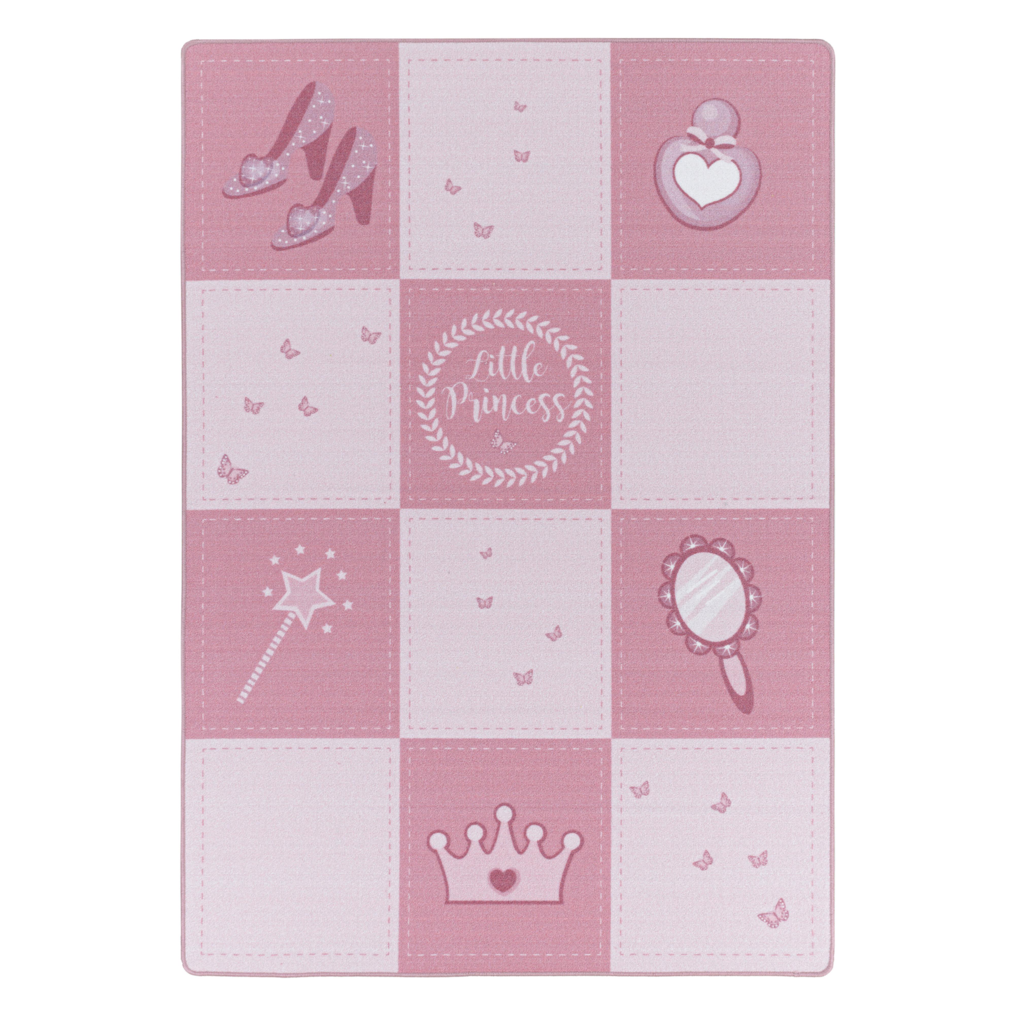 Kinderteppich Play 2905 Pink ca. 100x150cm - Pink, Basics, Textil (100/150cm)