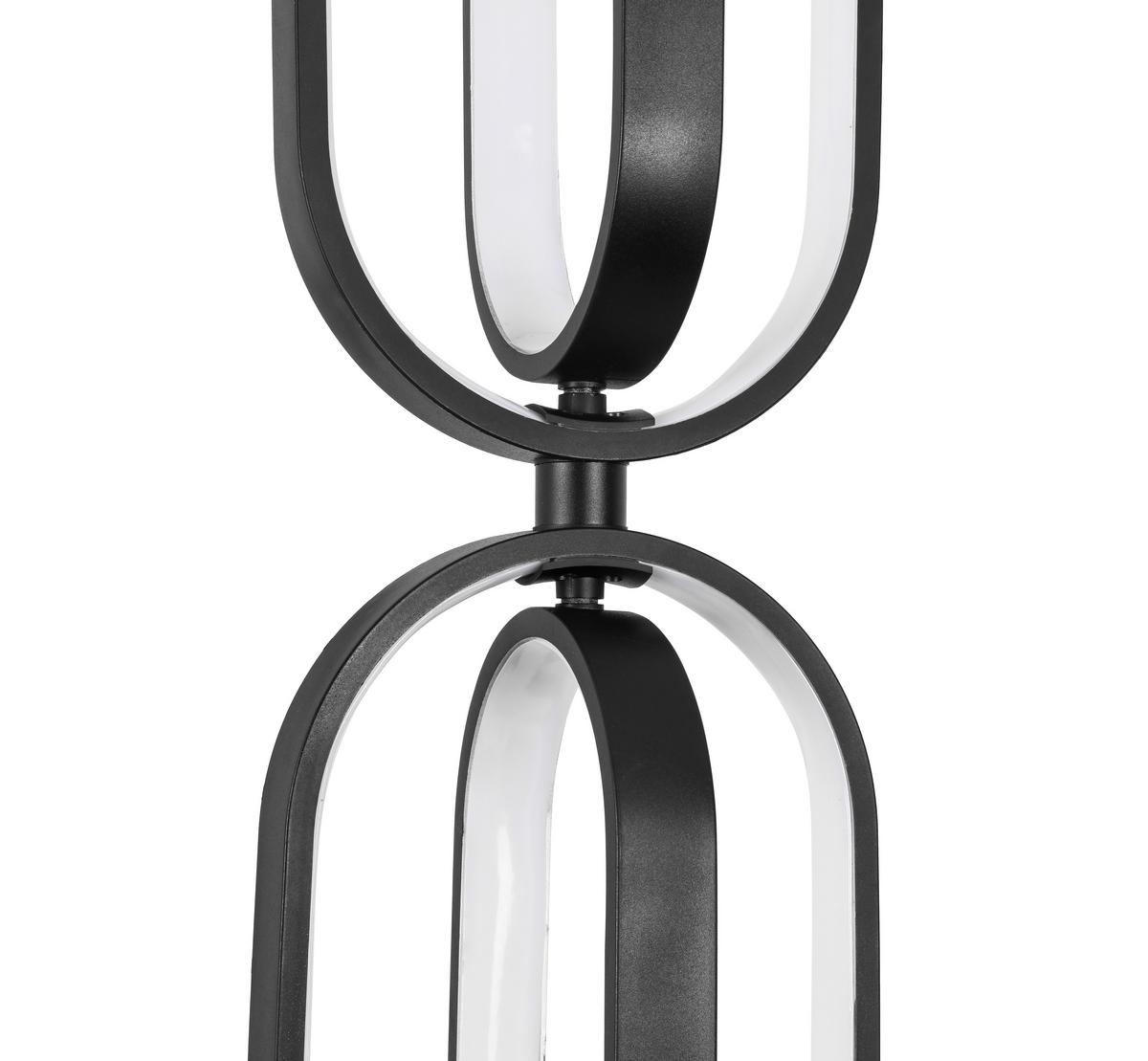 LAMPA WISZĄCA LED NIMA - czarny, Design, tworzywo sztuczne/metal (21/200cm) - Novel