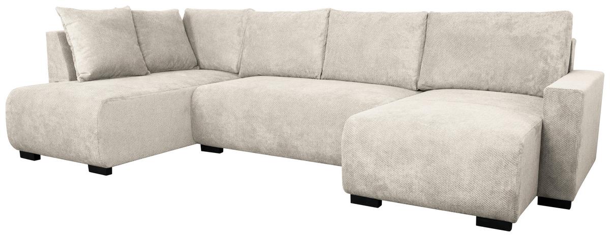 Kutna Garnitura Veronice - plava/crna, Trend, tekstil/plastika (171/313/141cm) - Modern Living