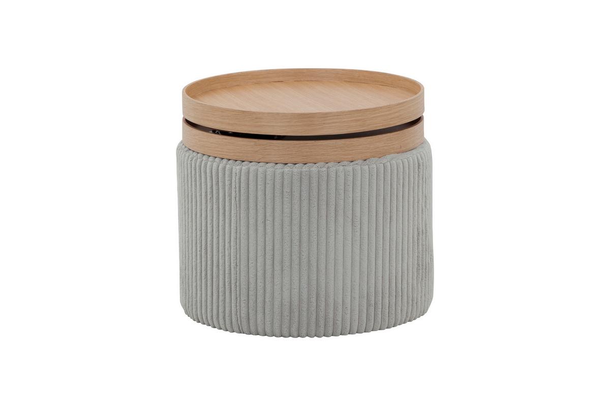 Mizica Maya, Svetlo Siva - svetlo siva, Design, leseni material/tekstil (50/45cm) - Livetastic