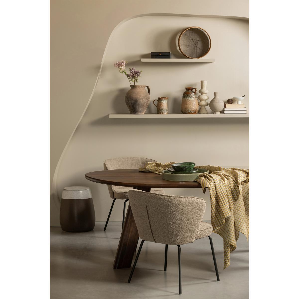 Esstisch Roundly Holz - Walnussfarben, MODERN, Holz (200/100/76cm) - Livetastic