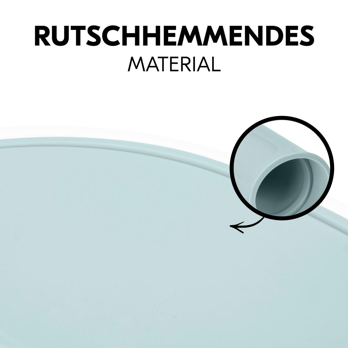 TACKA DO JEDZENIA I ZABAWY 551165 HIGHCHAIR TRAY MAT - miętowy, Basics, tworzywo sztuczne (28/0,5/42,5cm) - Hauck