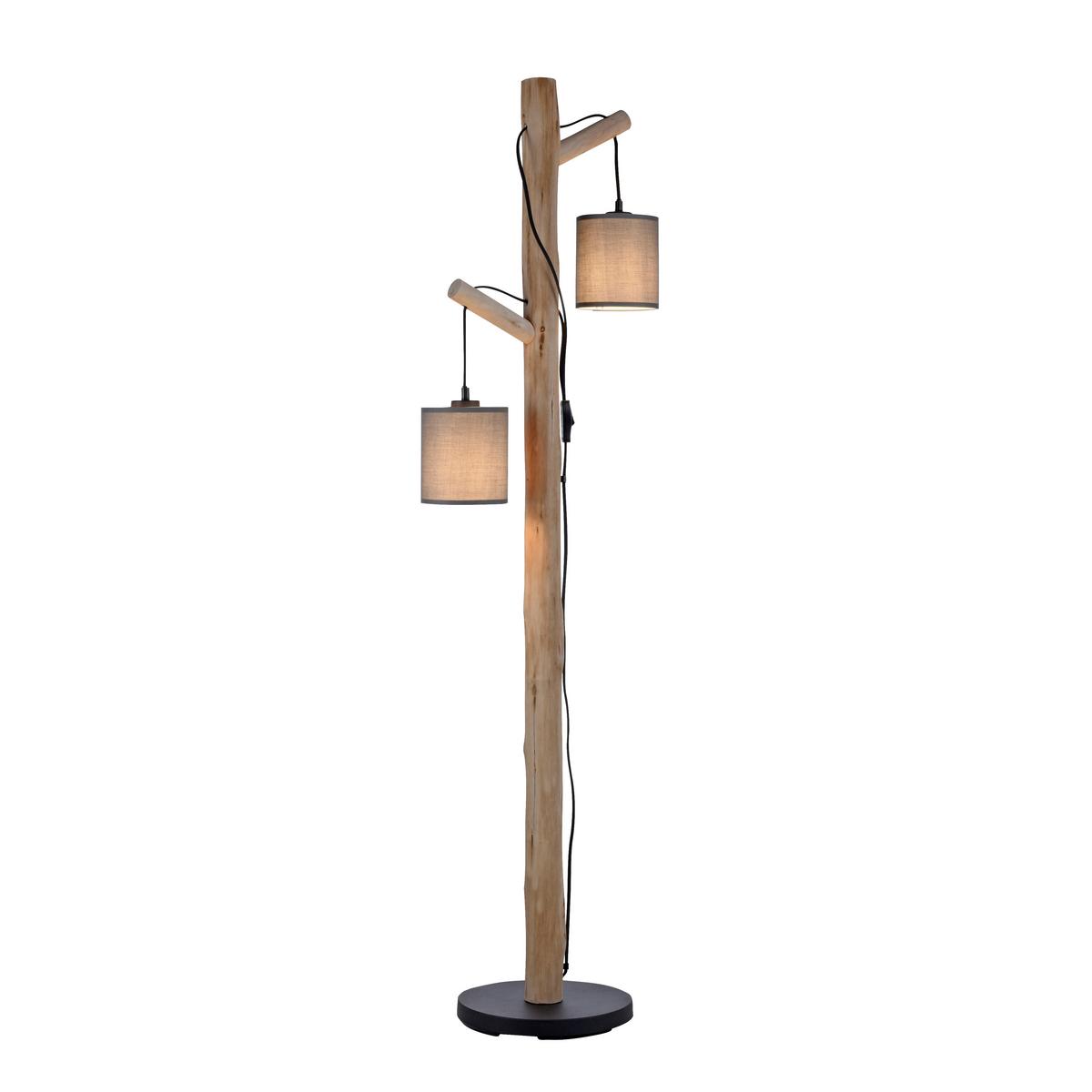 LAMPA STOJĄCA 15785-29 TRIBU - taupe, Natur, tworzywo sztuczne/metal (39/28/150cm)