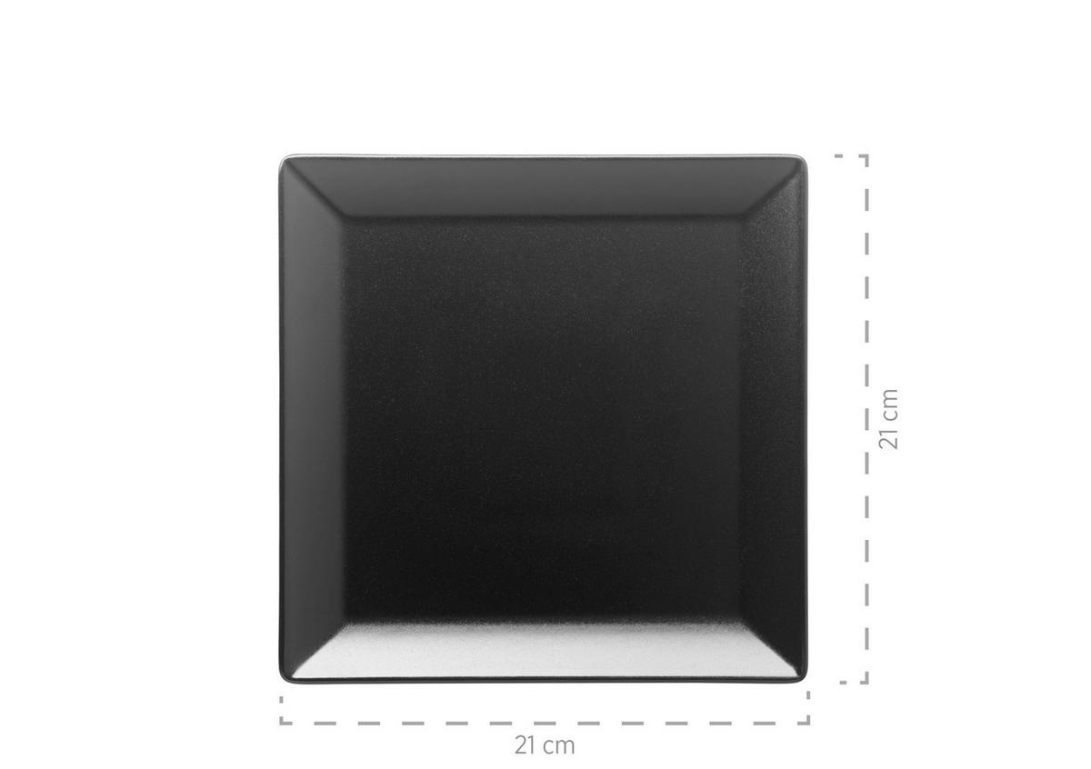 TAFELSERVICE TAFELSERVICE, 935029 - Schwarz Hochglanz, Basics, Keramik - Mäser