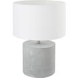 Tischleuchte Stella - Creme, Stein/Textil (32/32/44,5cm) - MÖMAX modern living
