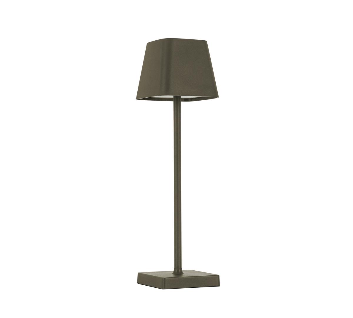 LAMPA STOŁOWA Z AKUMULATOREM LINO *SBN* - szary, Design, tworzywo sztuczne/metal (10/38cm) - Novel
