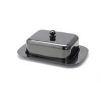 Posodica Za Maslo Butterdose, Črna - črna/visoki sijaj, Basics, kovina (18,5/12,2/7,0cm) - Echtwerk