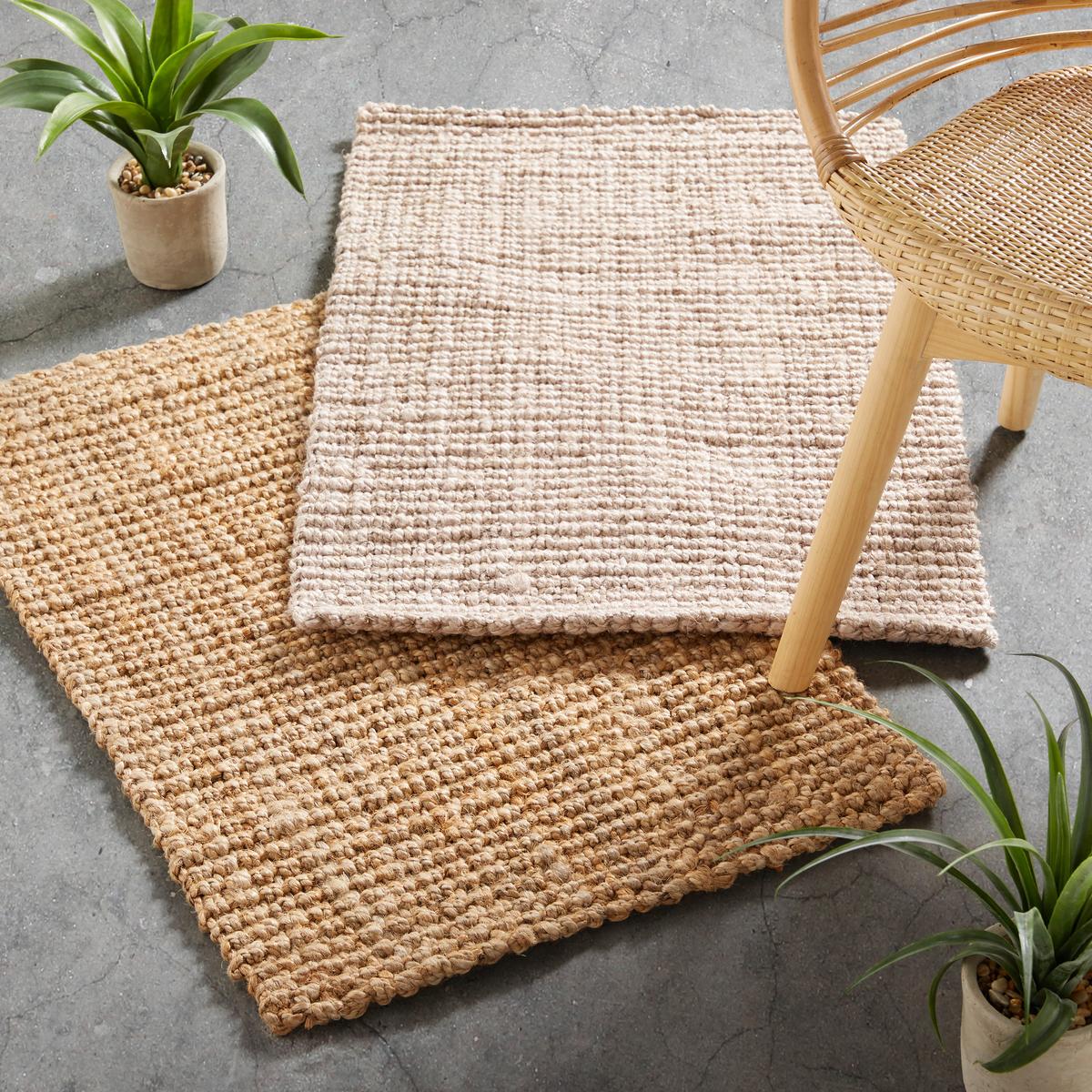 Handwebteppich Stockholm in Naturfarben ca. 60x90cm - Naturfarben, Basics (60/90cm) - Mömax