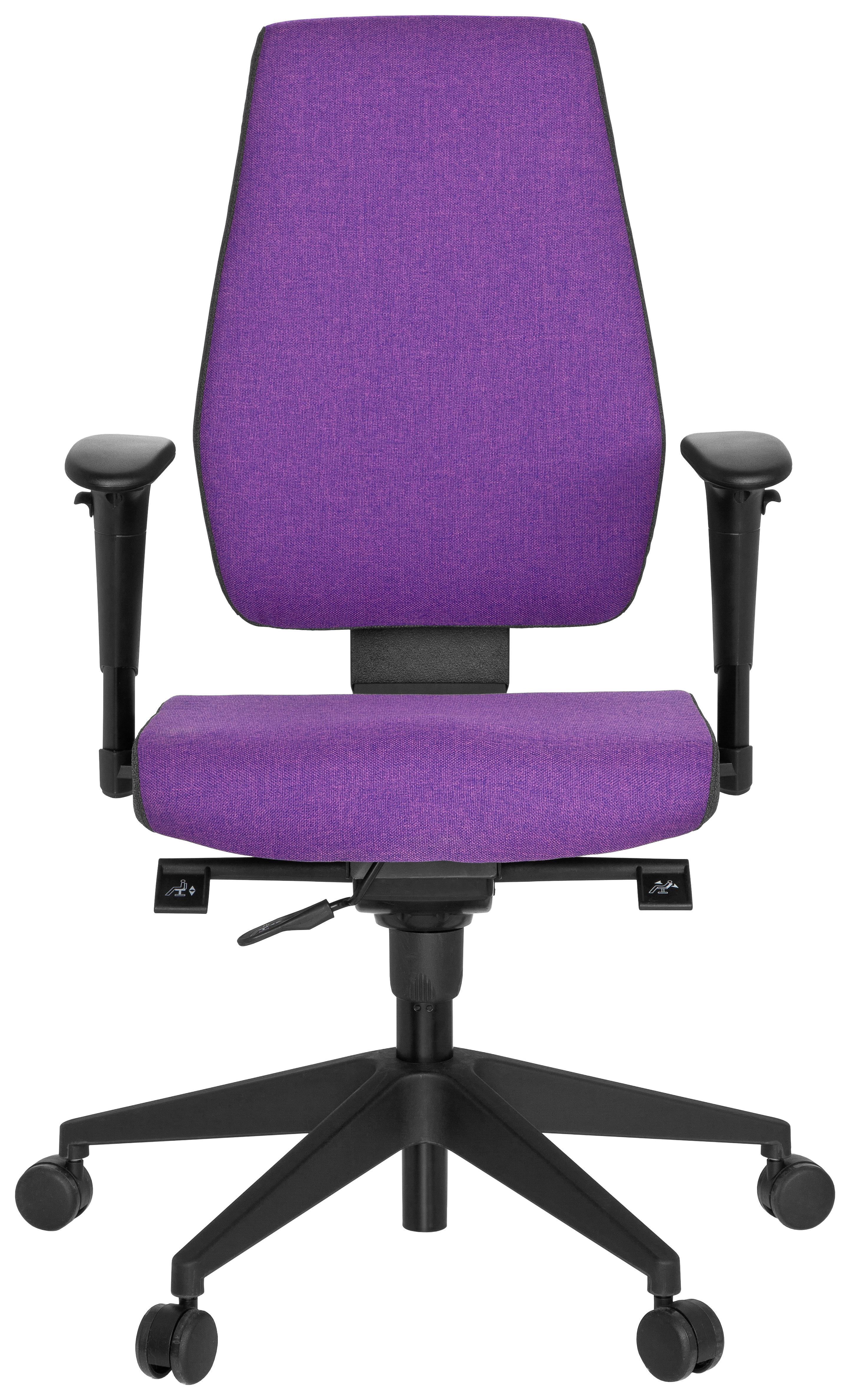 Pisarniški Stol Pro-tec 500, Vijolična - lila/temno siva, Moderno, umetna masa/tekstil (56/123/47cm) - MID.YOU