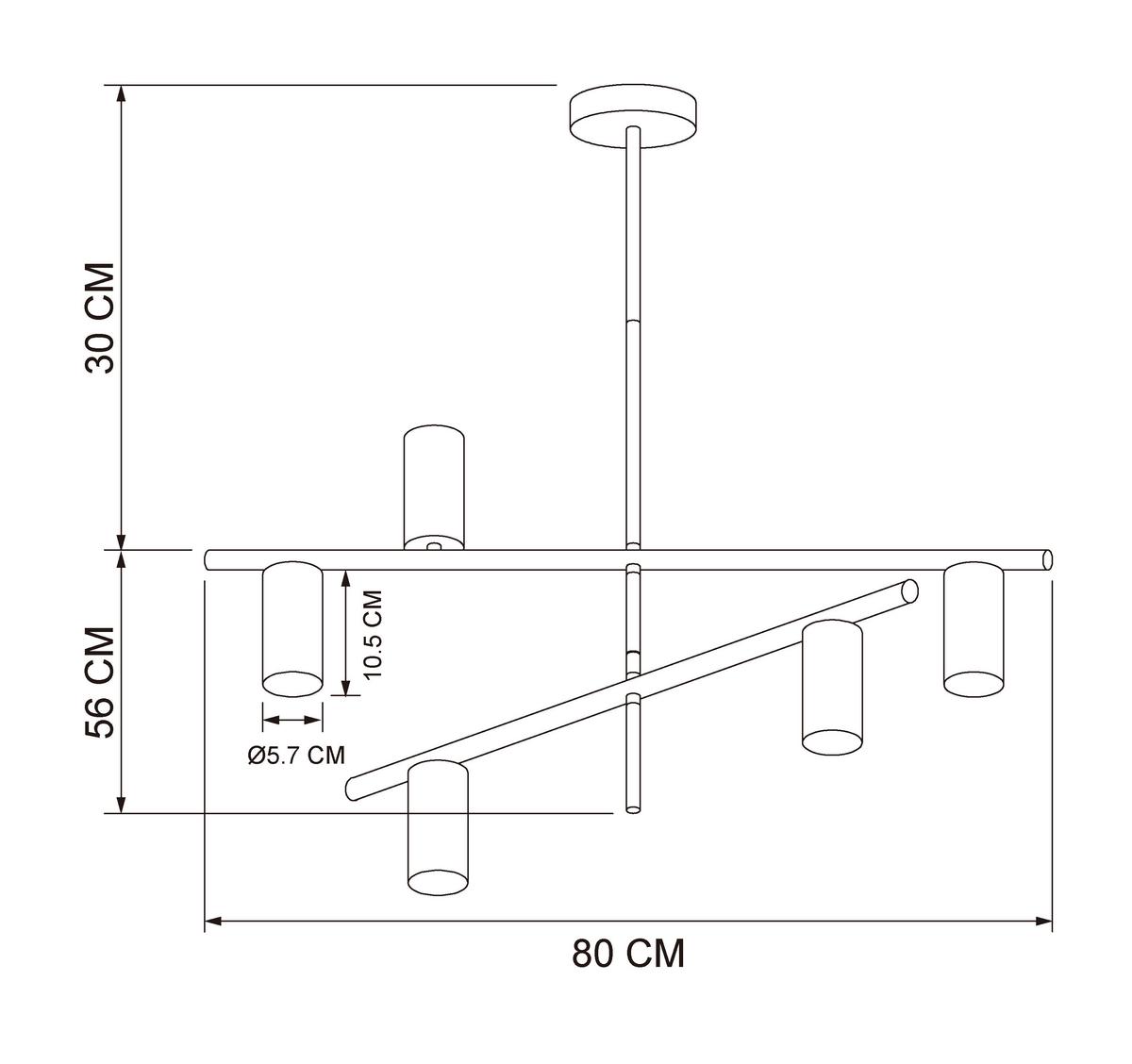 LAMPA WISZĄCA KONNY - czarny, Design, metal (80/80/86cm) - Collett's Monde