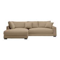 Kutna Garnitura Pedro - smeđa/crna, Moderno, tekstil/plastika (190/300cm) - Mömax