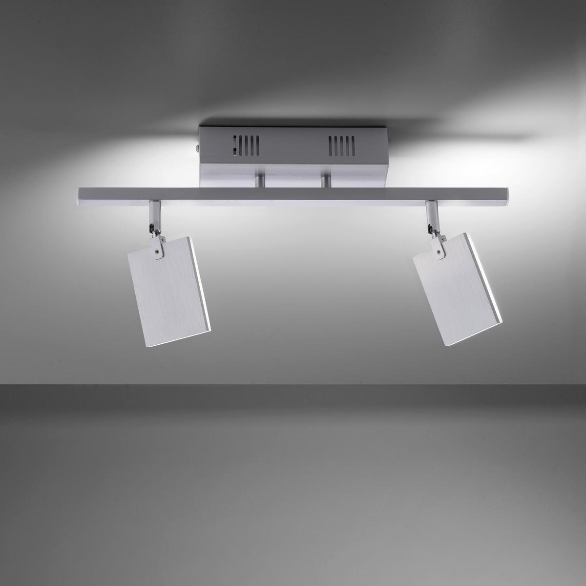 LAMPA REFLEKTOROWA LED 6354-95 PURE-MIRA - kolor aluminiowy, Design, tworzywo sztuczne/metal (52.5/24/22.5cm) - Neuhaus PURE