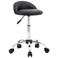 Scaun rotativ ST. TROPEZ - culoare crom/negru, Modern, plastic/metal (49/59-74/38cm) - Modern Living