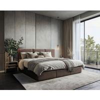 Familienbett Domino Combo Braun ca. 270x200 cm - Schwarz/Braun, MODERN, Holz/Holzwerkstoff (270/200cm) - MID.YOU