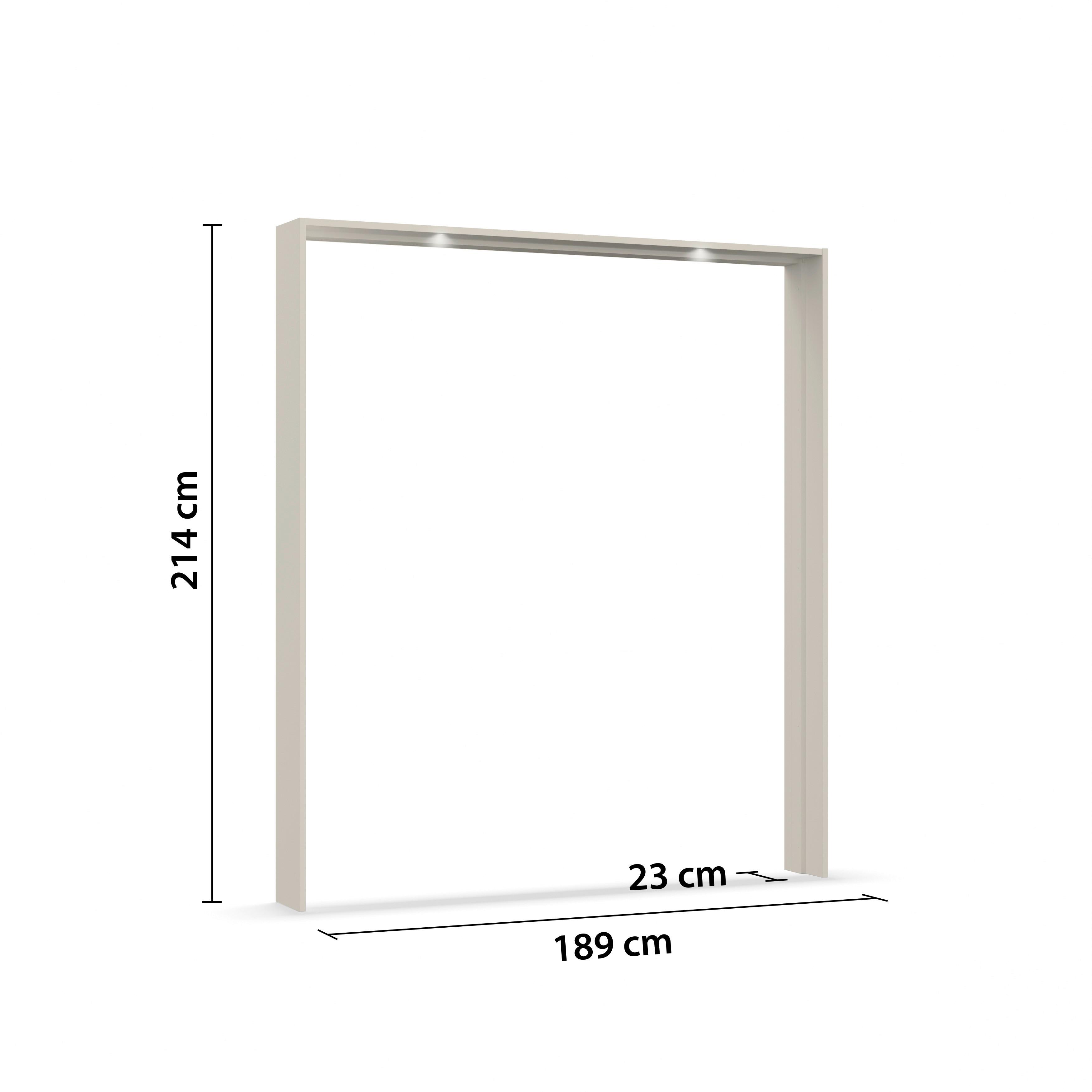Passepartout Elara Champagner - Champagner, KONVENTIONELL, Holzwerkstoff (189/214/23cm) - Premium Living