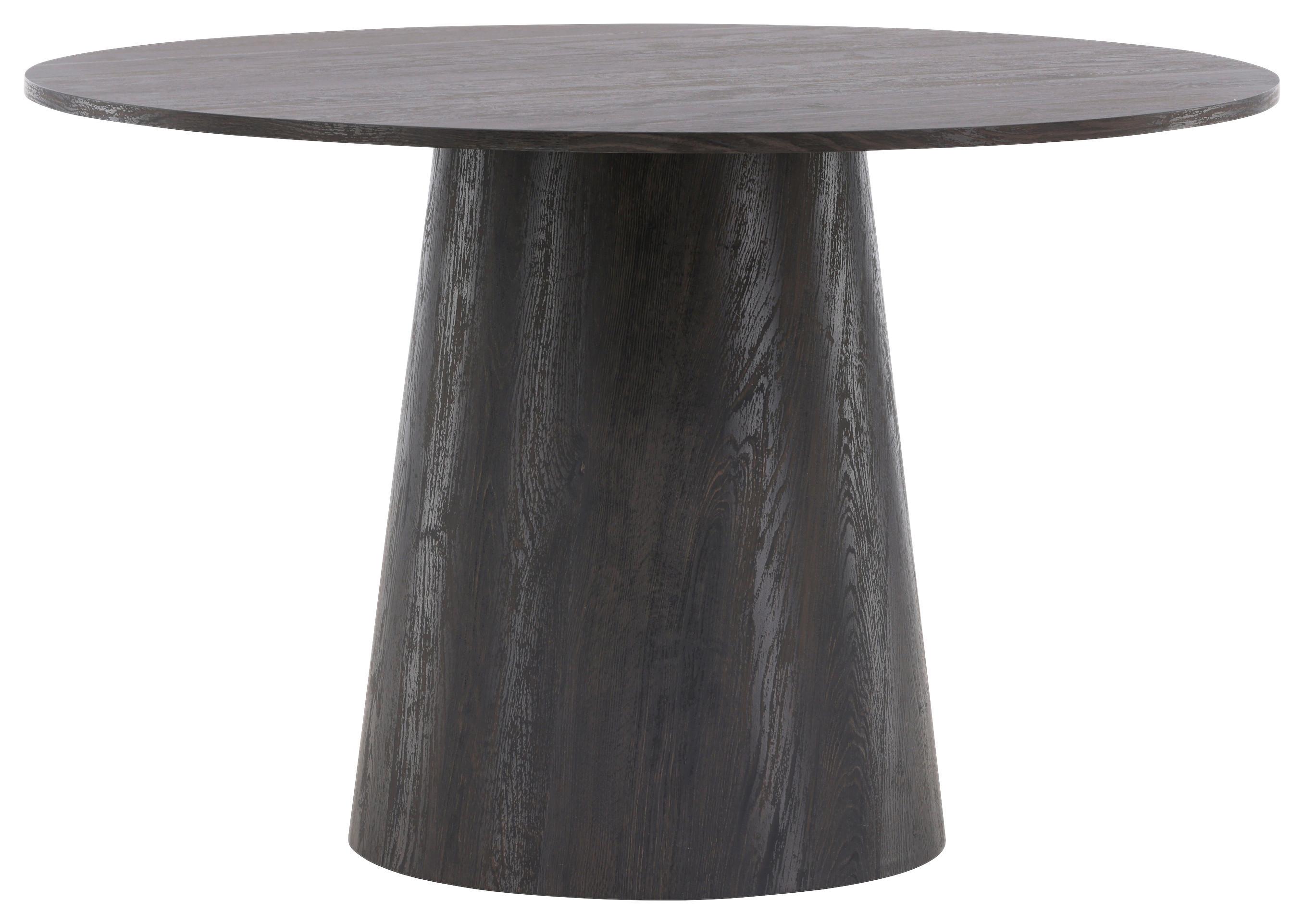 Esstisch Lanzo Mocca - Schwarz/Braun, Design, Holz (120/120/75cm) - Livetastic