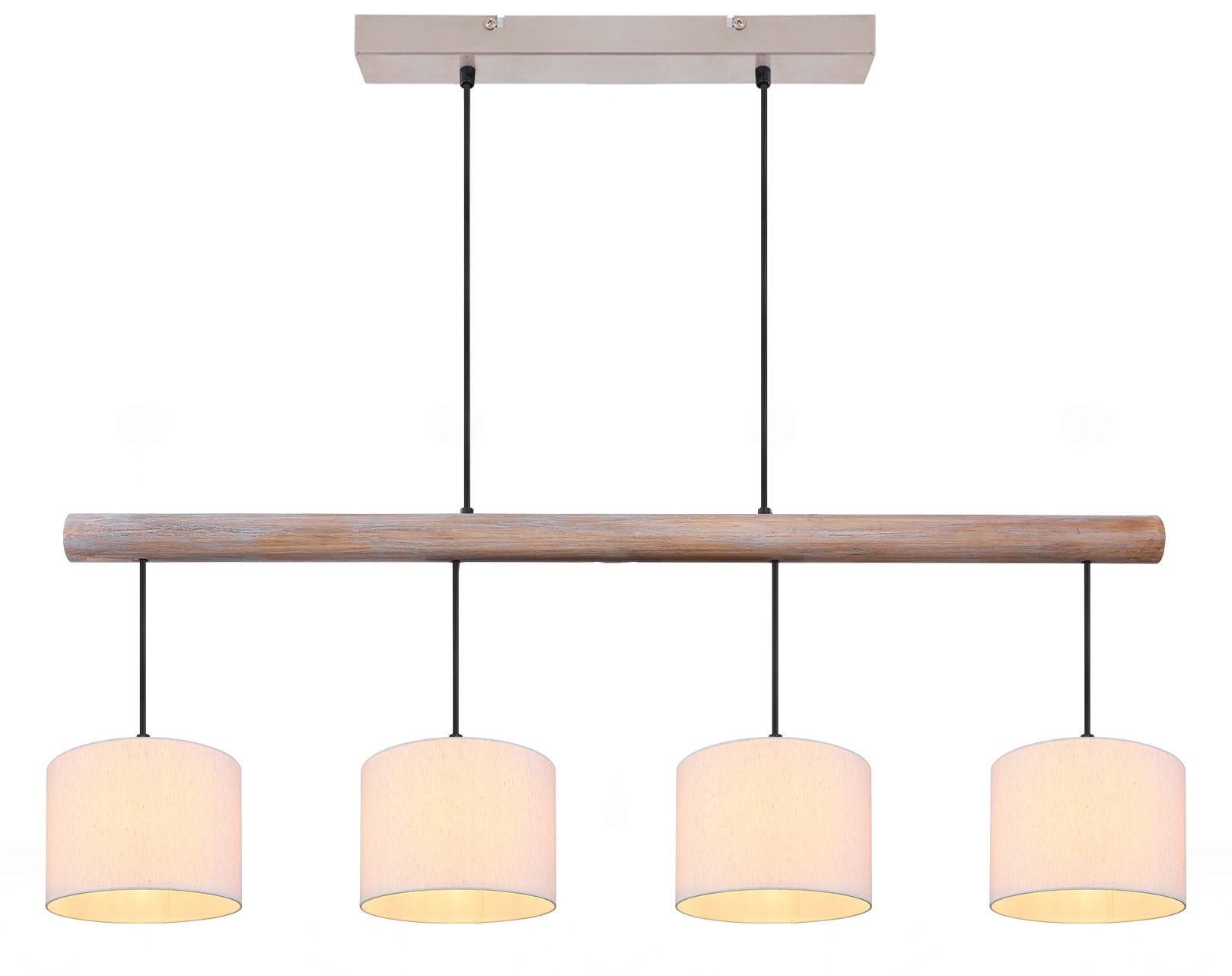 LAMPA WISZĄCA JULIUS *SBN* - kolor naturalny/kolor piaskowy, Natur, tworzywo sztuczne/metal (102/18/120cm) - Novel