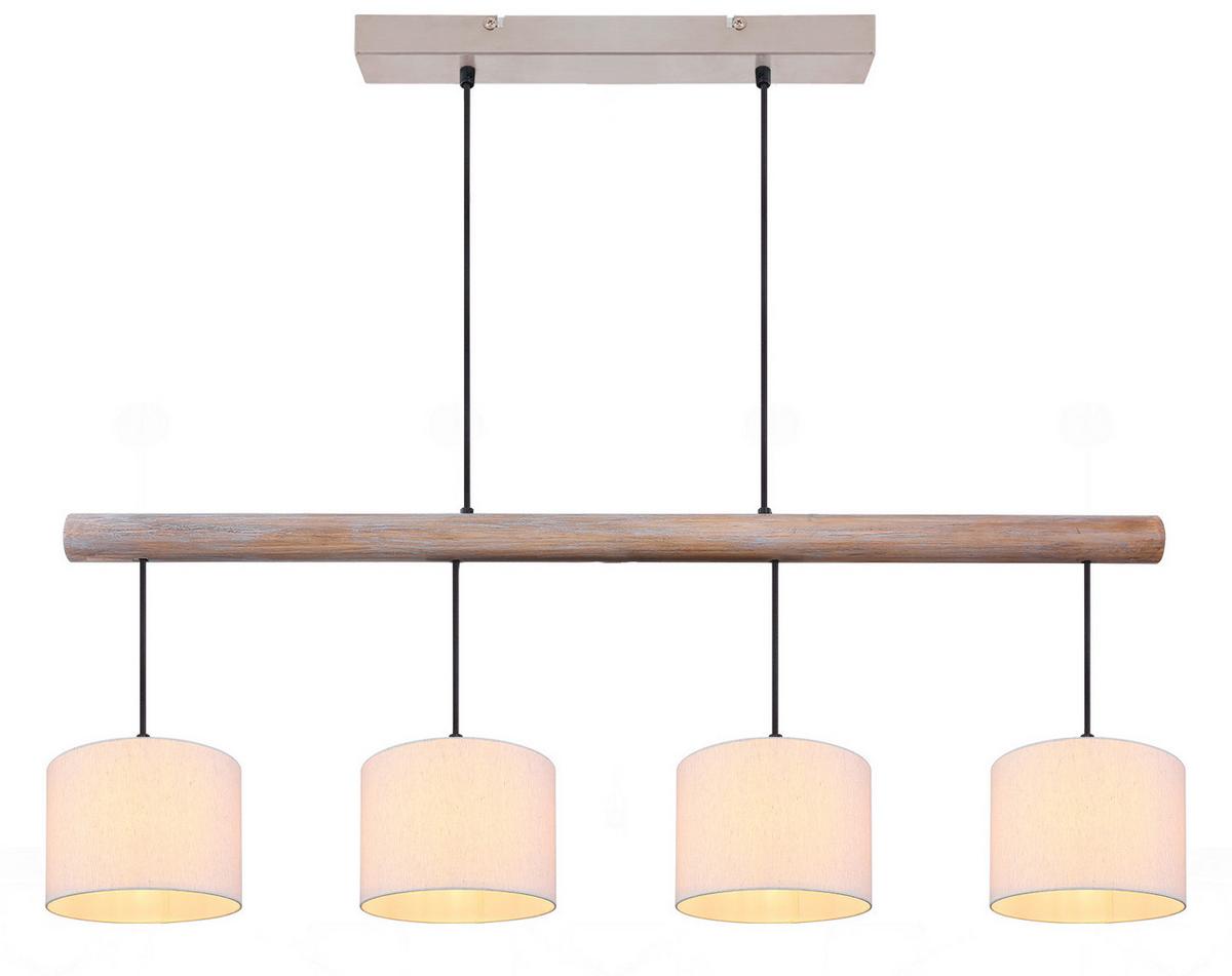 LAMPA WISZĄCA JULIUS *SBN* - kolor naturalny/kolor piaskowy, Natur, tworzywo sztuczne/metal (102/18/120cm) - Novel