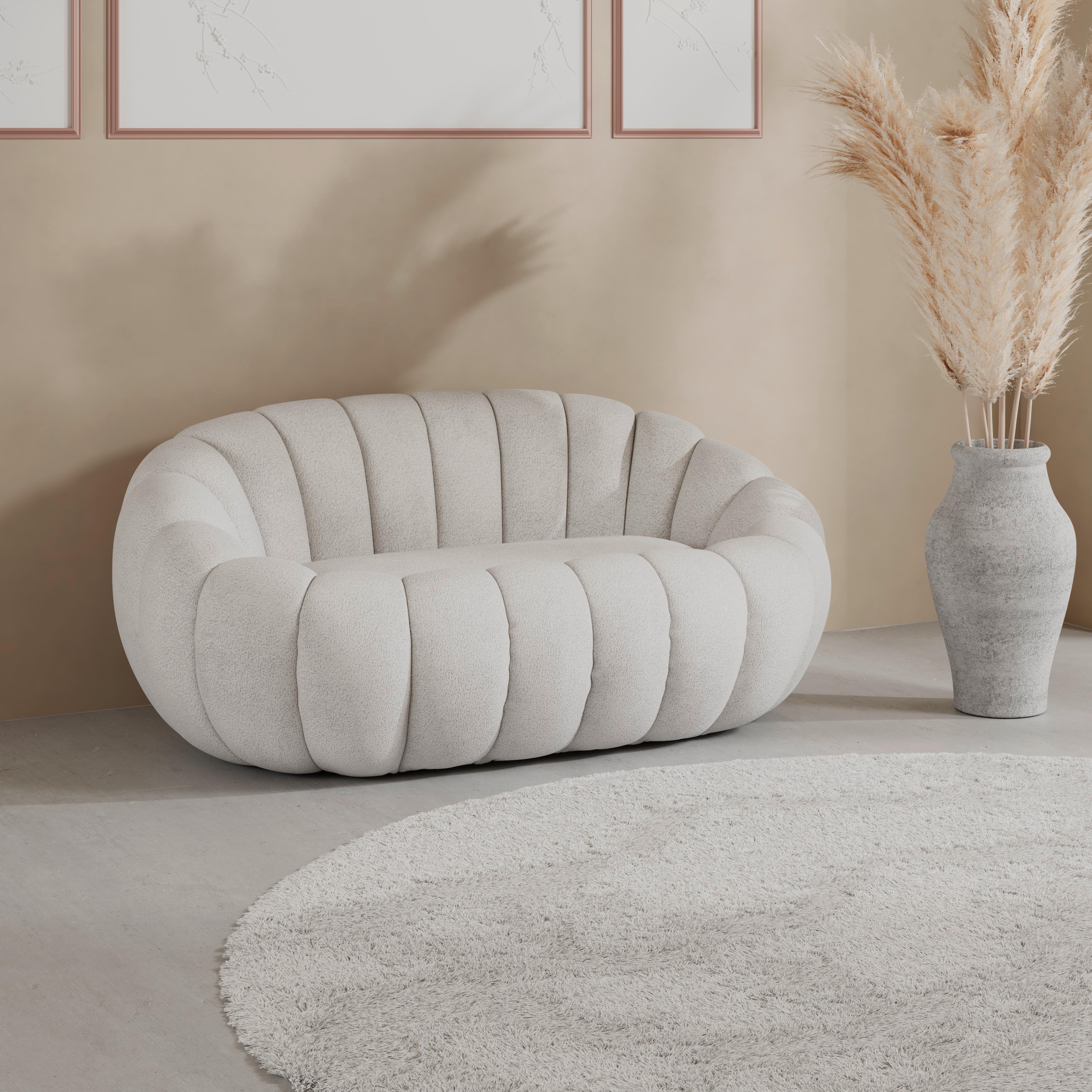 Sofa Lena Chenille Weiß - Weiß, MODERN, Holz/Textil (150/62/92cm)