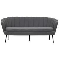 Sofa Calais ca. 180 cm Grau - Dunkelgrau/Schwarz, Design, Textil/Metall (180/78.5/78cm) - Livetastic