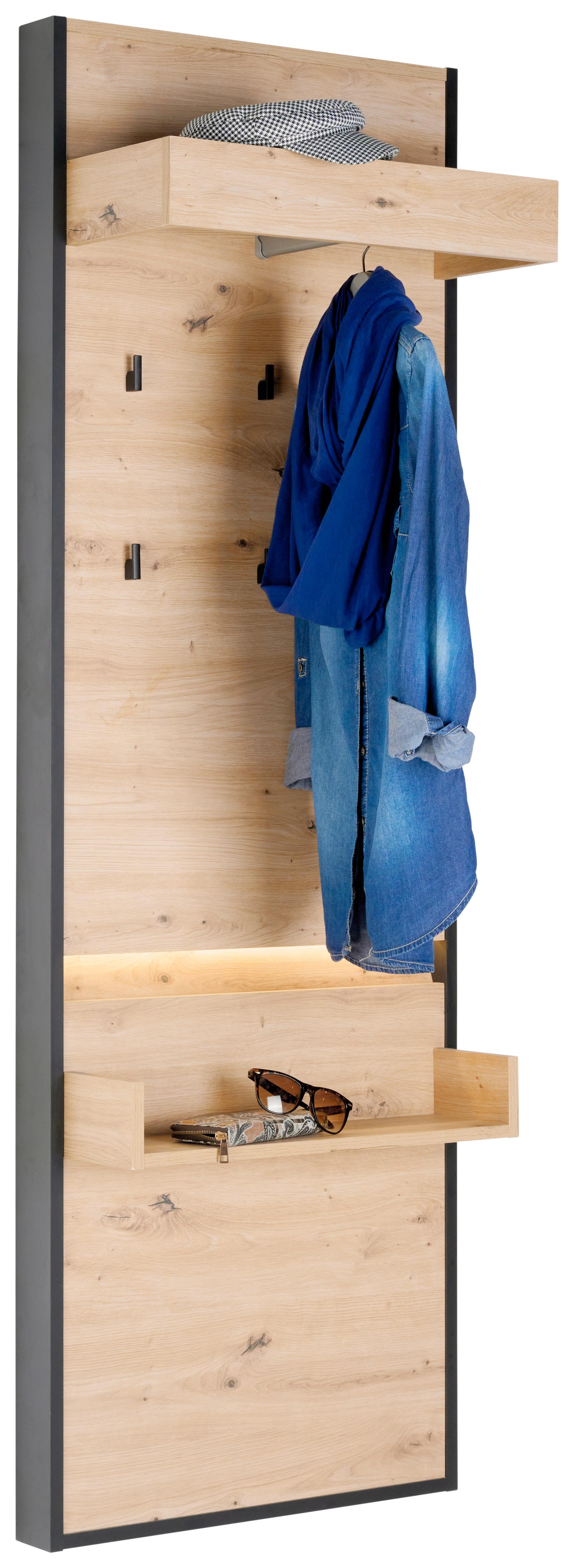 Garderobni Panel Welcome - Moderno, drvni materijal (60,4/180/30cm) - Modern Living