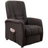 Relaxsessel Harry Dunkelbraun Nylon/Struktur - Dunkelbraun/Schwarz, Design, Kunststoff/Textil (77/107/88cm) - Livetastic