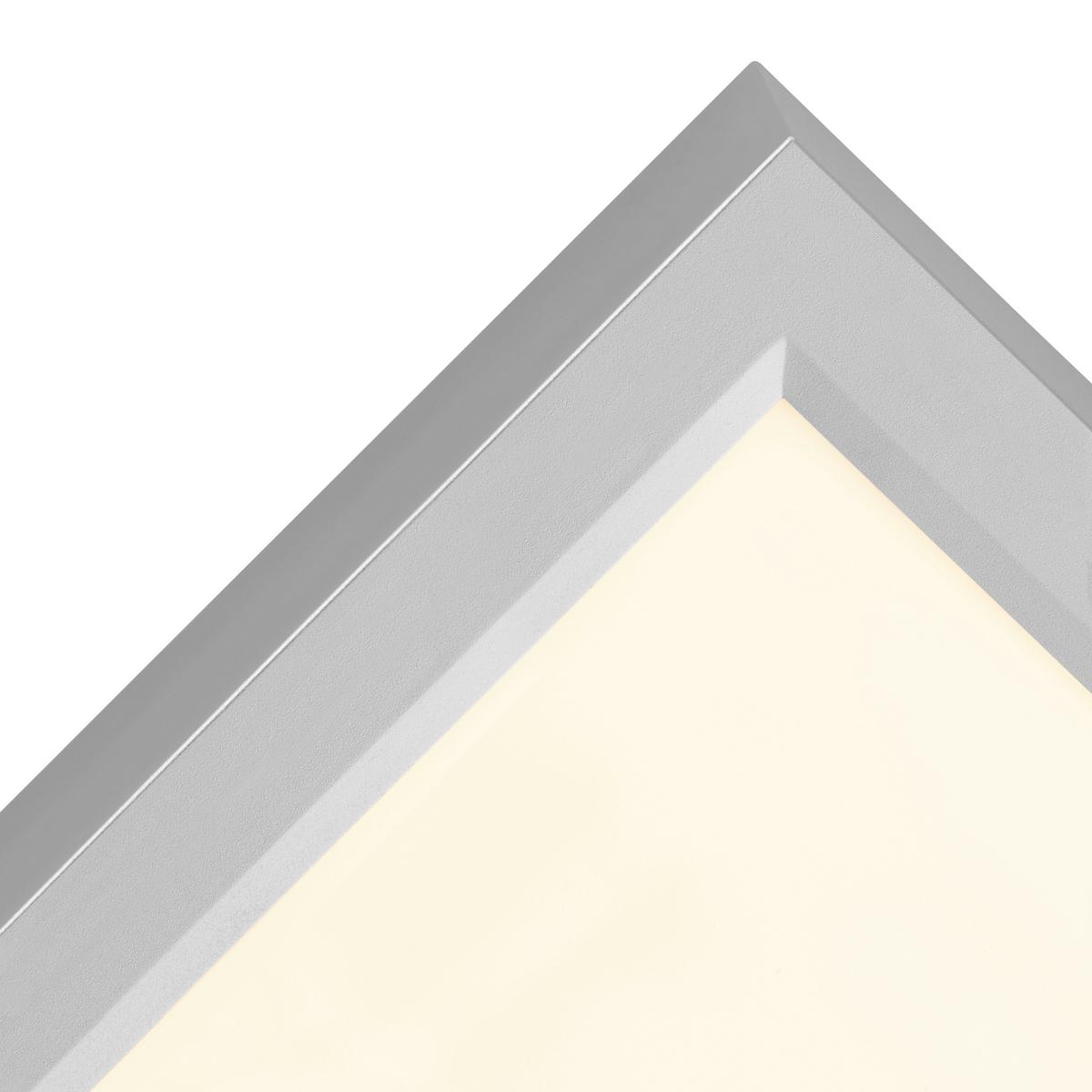 Plafonieră cu LED Fridolin 2 - argintiu, Romantik / Landhaus, plastic (17/17/3,6cm) - Modern Living