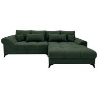 Ecksofa Noah Grün - Schwarz/Grün, MODERN, Holzwerkstoff/Kunststoff (295/195cm) - Based