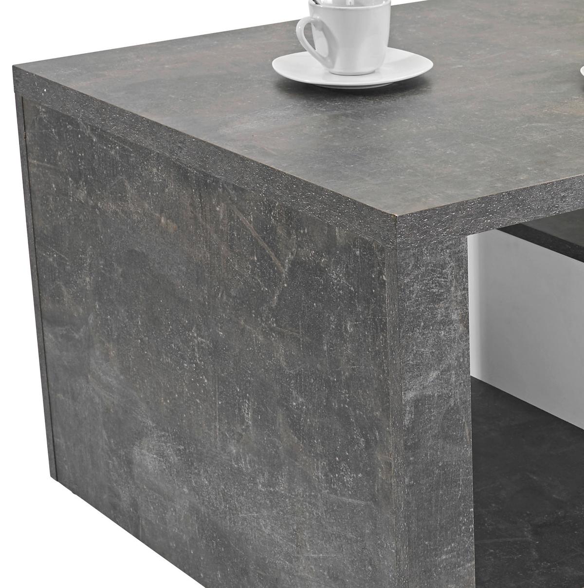 Klubska Miza Iguan, Siva - temno siva/bela, Moderno, leseni material (110/45/67cm) - Mömax