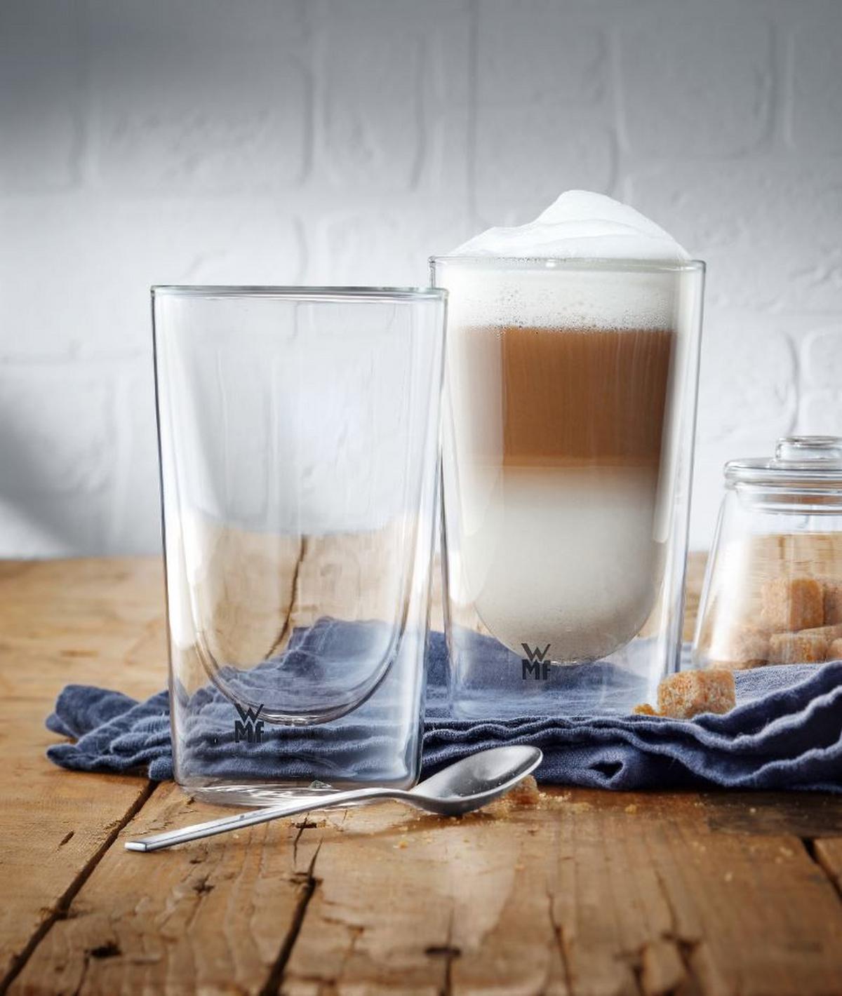 ZESTAW DO LATTE MACCHIATO 0951732000 - przejrzysty, Design, szkło (270ml) - WMF