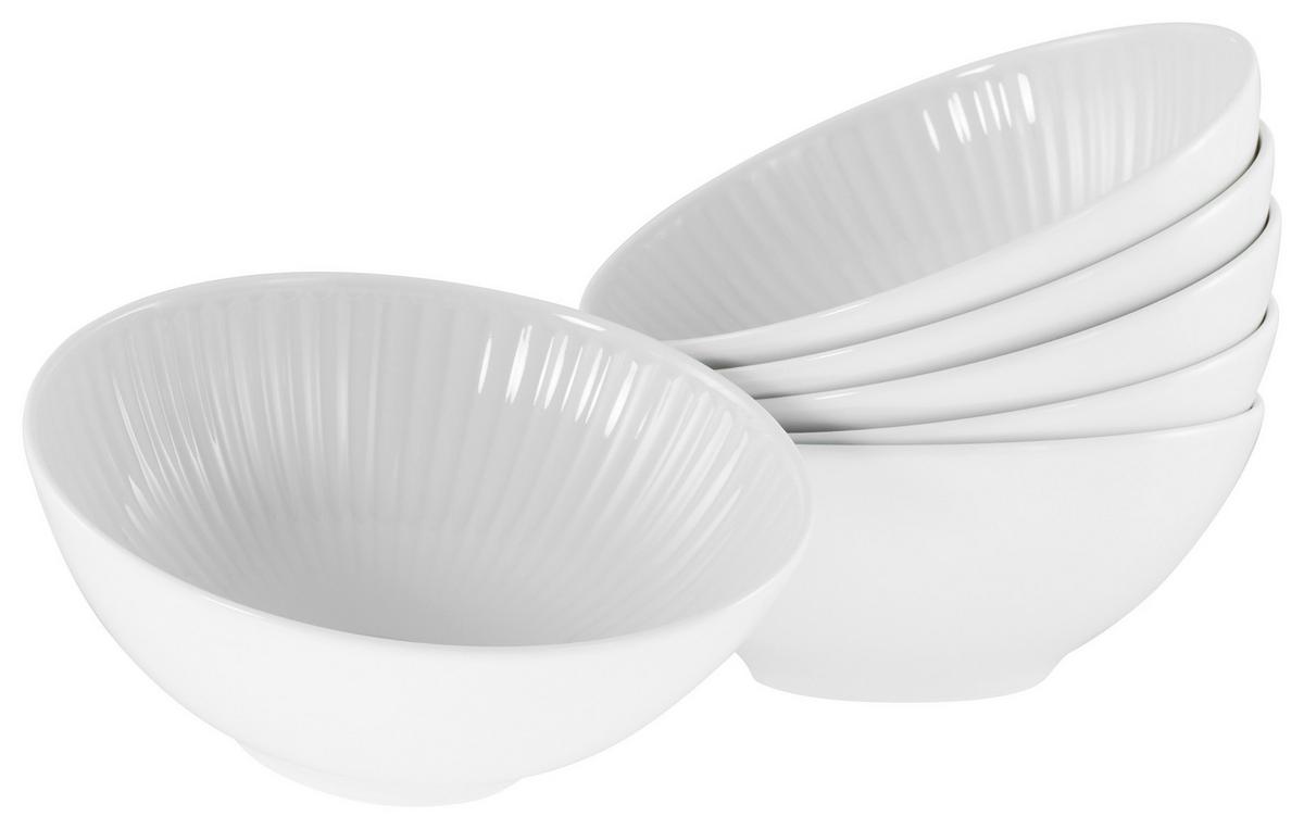 Set Posod Valencia, 6-Delni - bela, Design, keramika (17cm) - Creatable