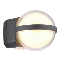 Zunanja Led-svetilka Lili, S Sijalko - opal/antracit, Basics, kovina/umetna masa (10,5/13/11cm) - Globo