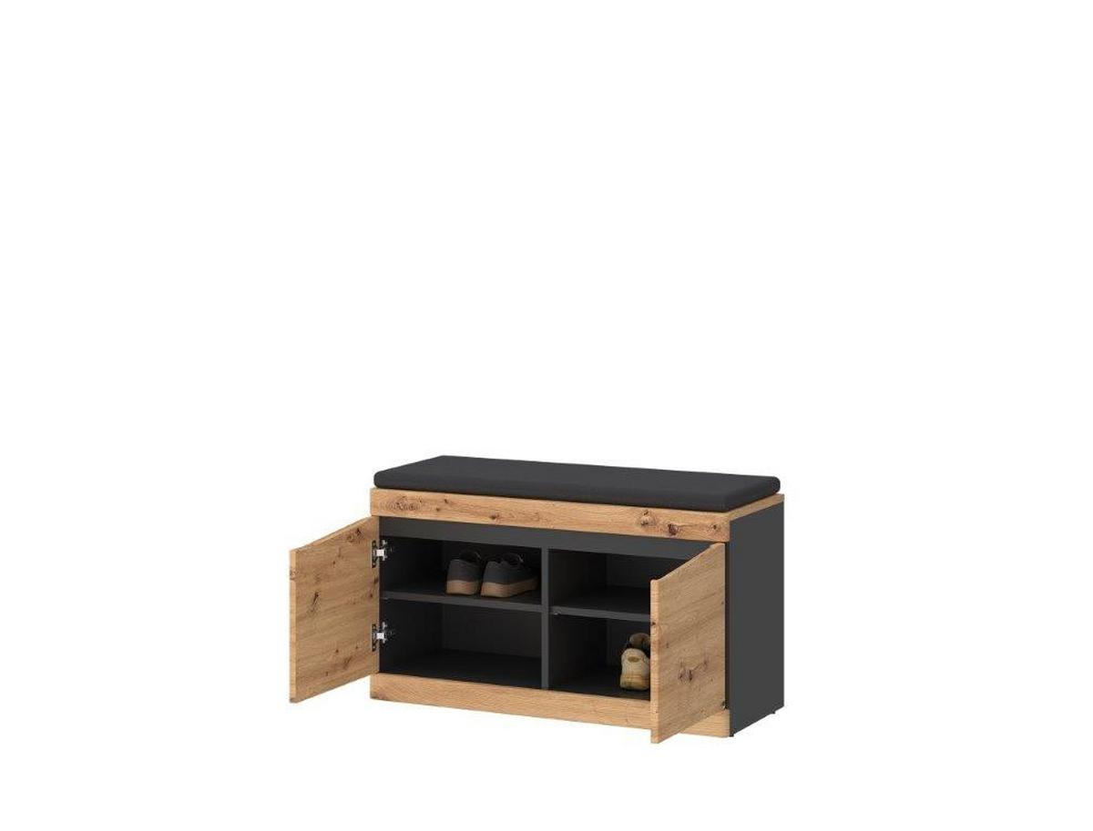 Klupa Za Predsoblje Turino - Moderno, drvni materijal/plastika (86/49/39,9cm) - Modern Living